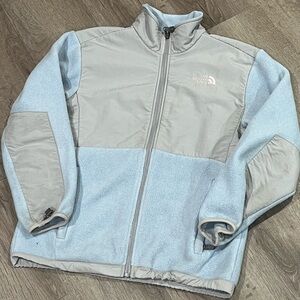 Women’s Large The North Face Teal Turquoise Fleece Fall Winter Full Zip Coat